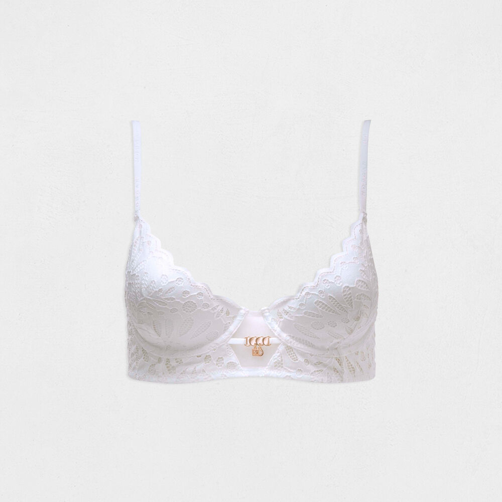 Soutien-gorge coques ivoire femme