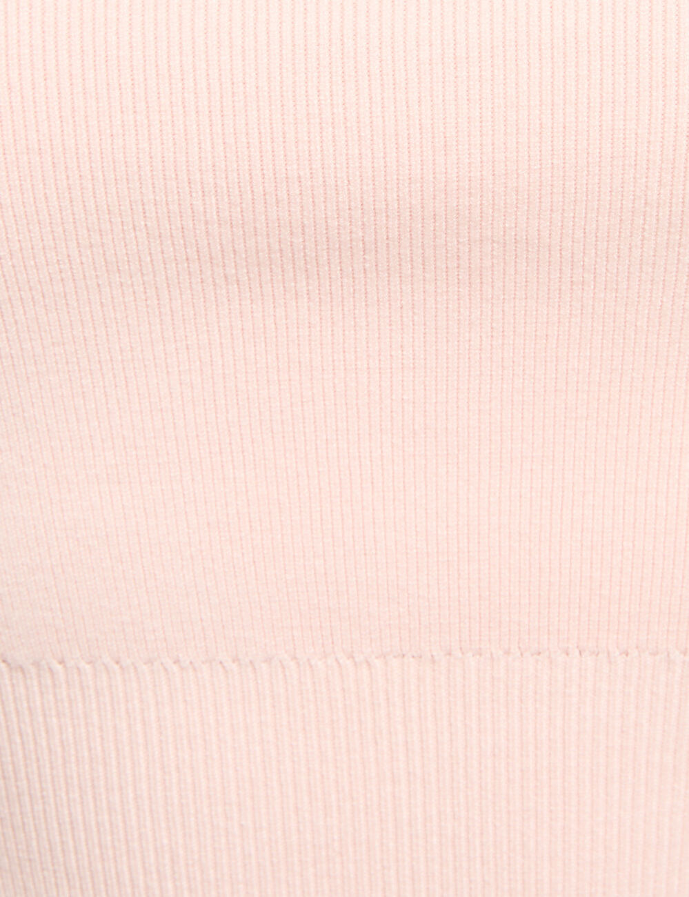 D&eacute;bardeur ajust&eacute; encolure carr&eacute;e rose pastel femme