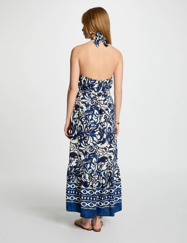 robe longue droite imprimee multicolore femme Robe longue droite imprimée multicolore femme