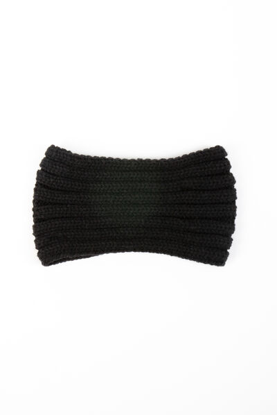 Bandeau avec détail en perles noir femme