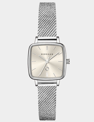 Montre couleur argent femme