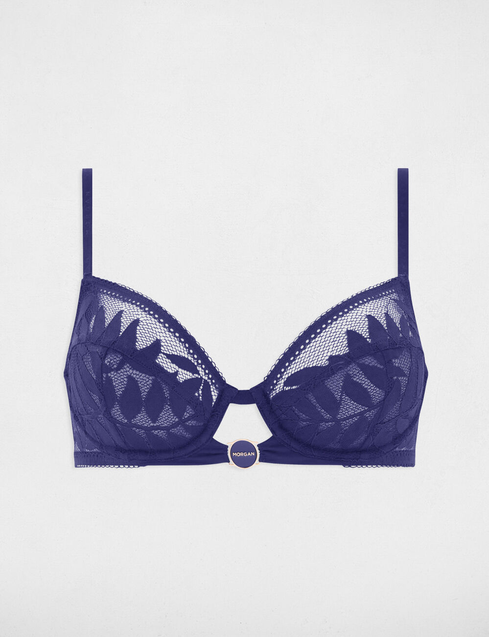 Soutien-gorge &agrave; armatures bleu marine femme