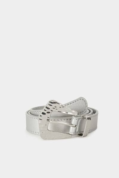 Ceinture avec MORGAN en strass argente femme