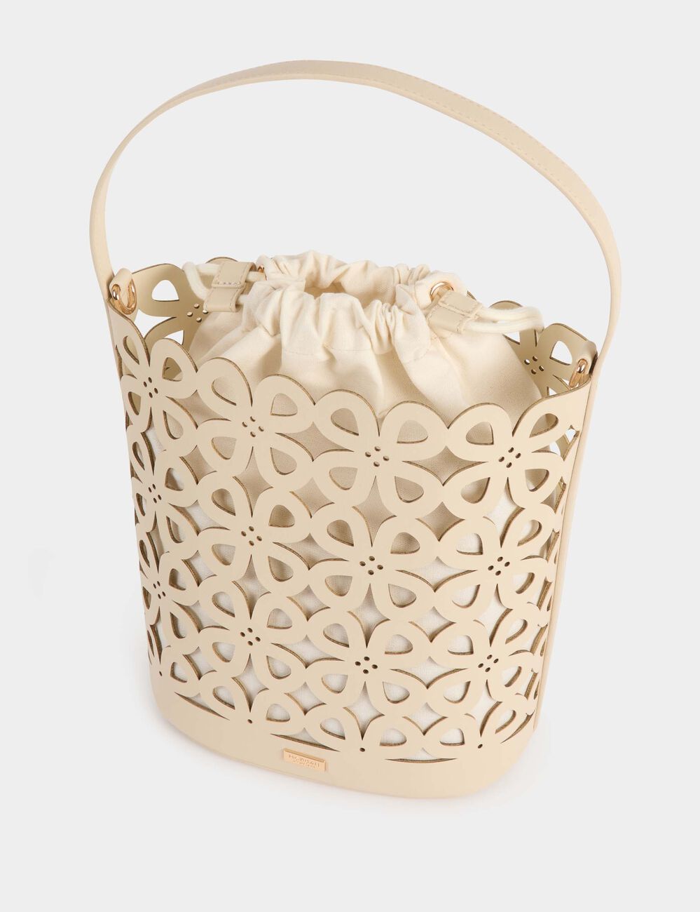 Sac sceau d&eacute;coup&eacute; blanc femme