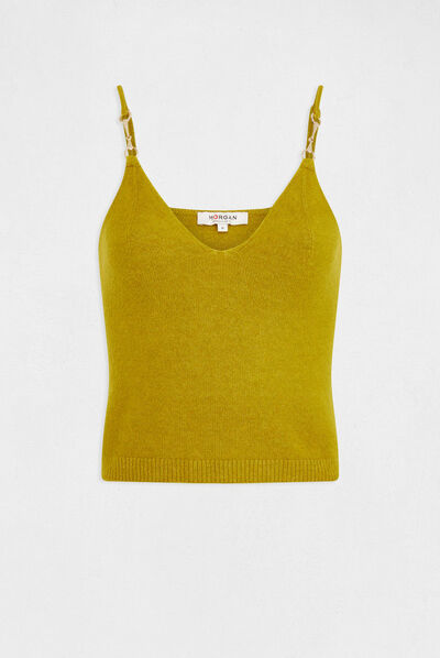 Débardeur pull avec ornements anis femme