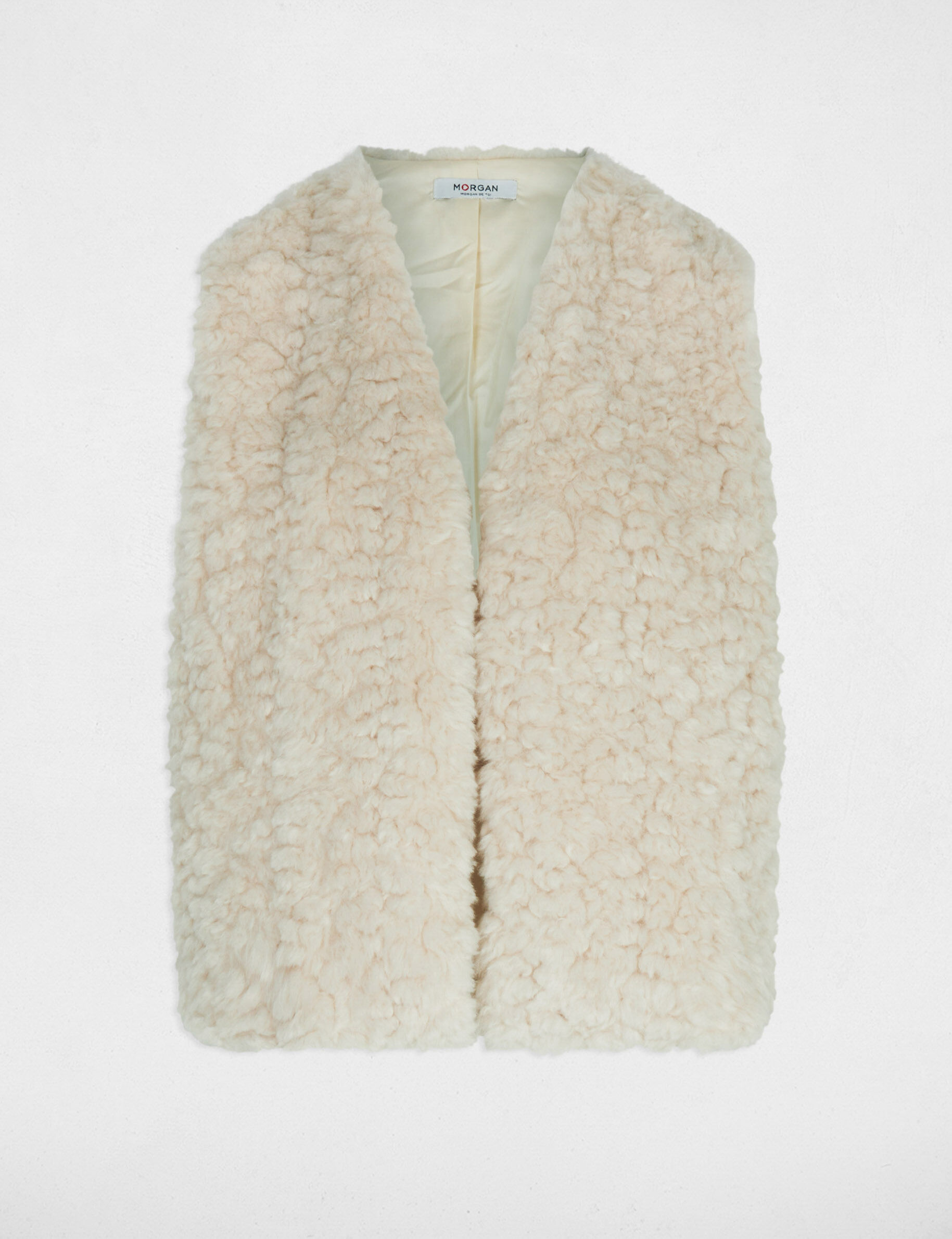 Gilet fausse fourrure femme