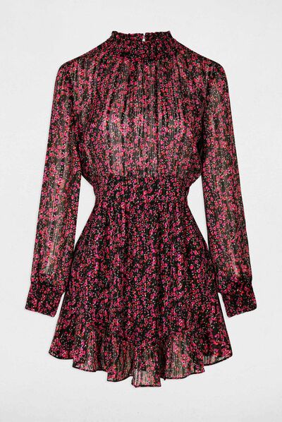 Robe cintrée imprimé floral multico femme