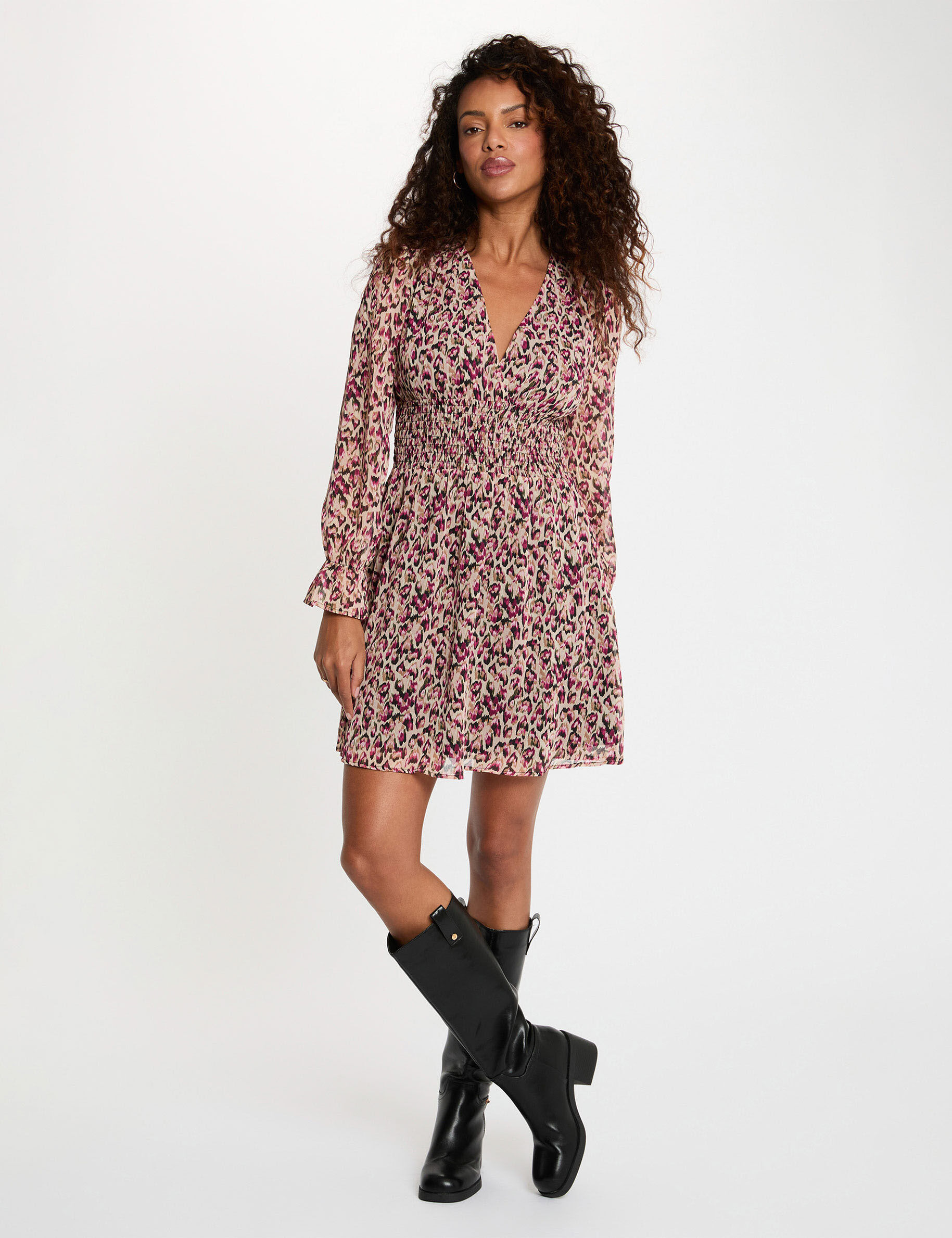 Robe courte ajustée femme