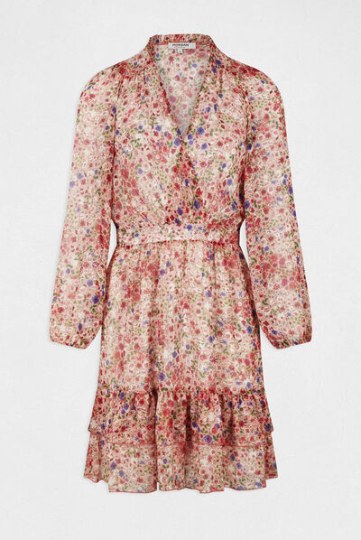 Robe évasée imprimé floral multico femme