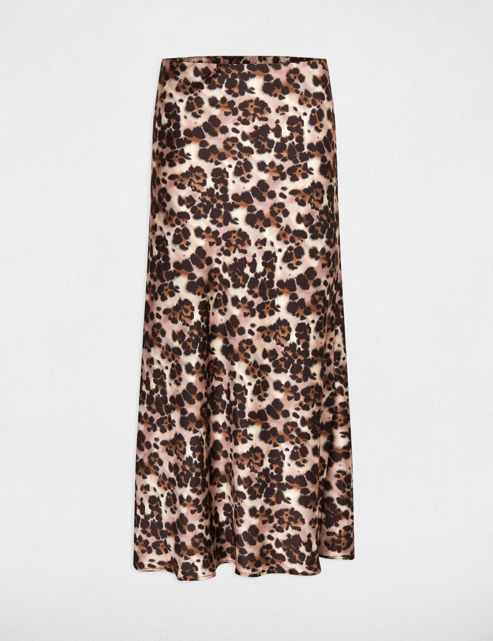 Jupe longue fluide multicolore femme