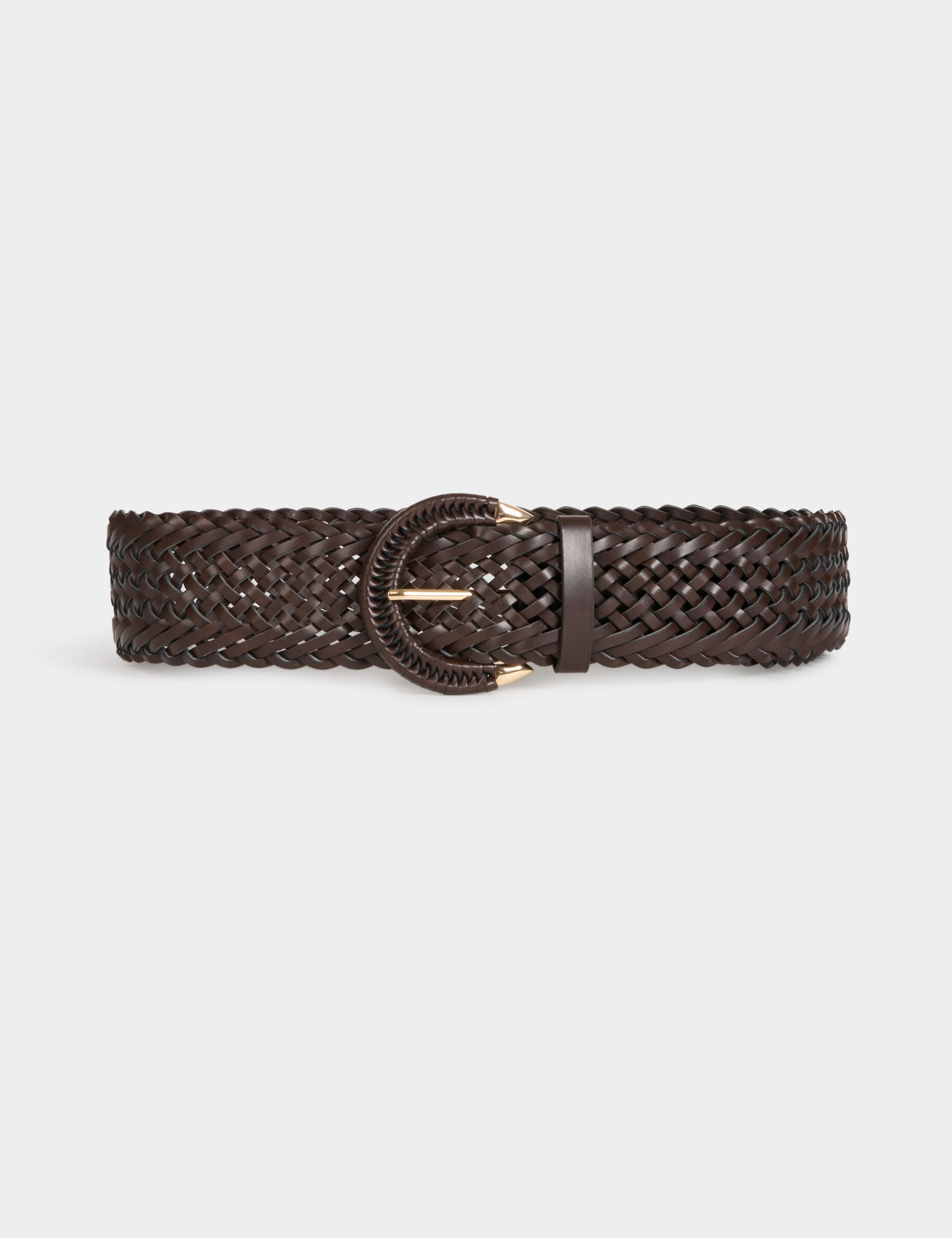 Ceinture large tressée femme