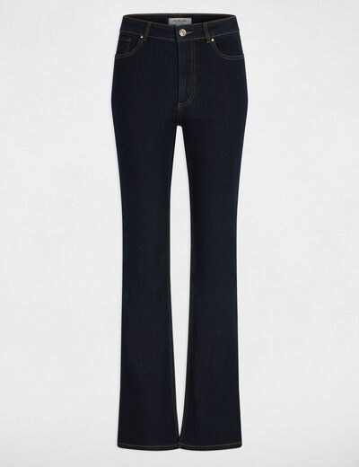 Jean bootcut taille haute denim brut femme
