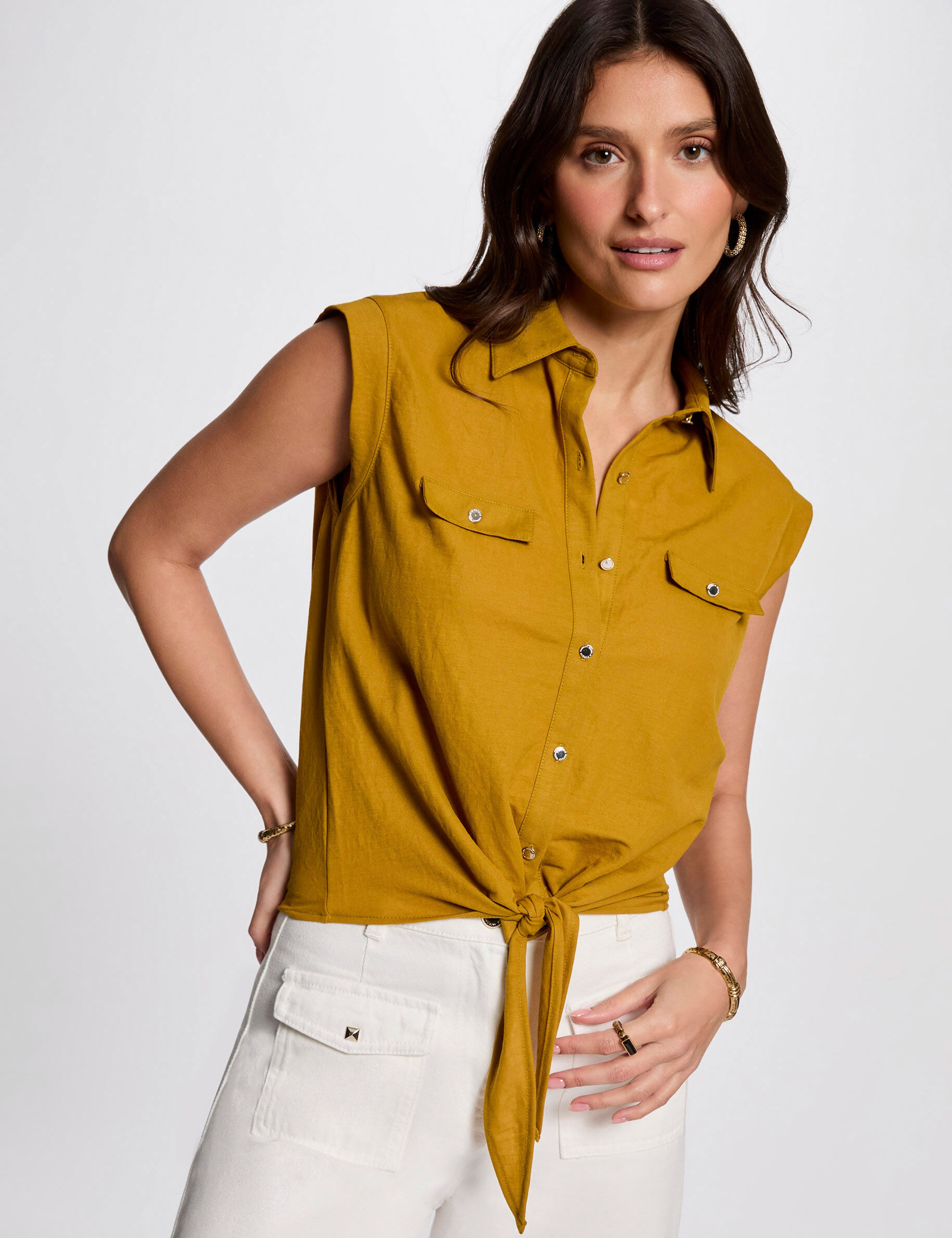 Blouse sans manches femme