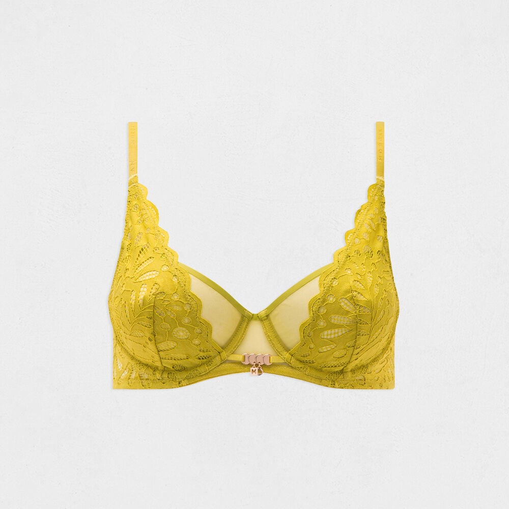 Soutien-gorge armatures vert femme