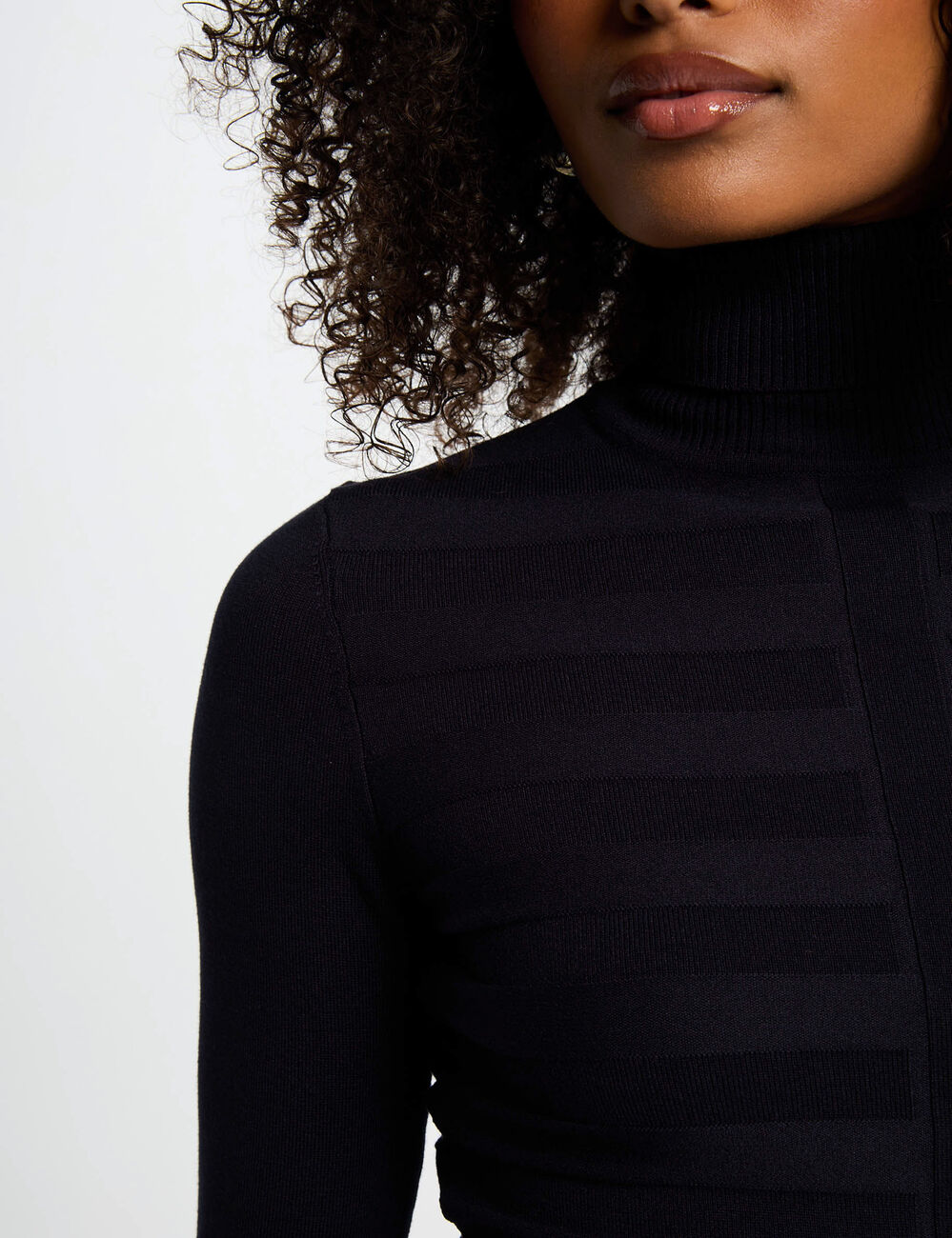 Pull Col Roulé En Angora Bleu - Taille XL - Fabriqué En France 2024-2027 - Neuf Sans Étiquettes