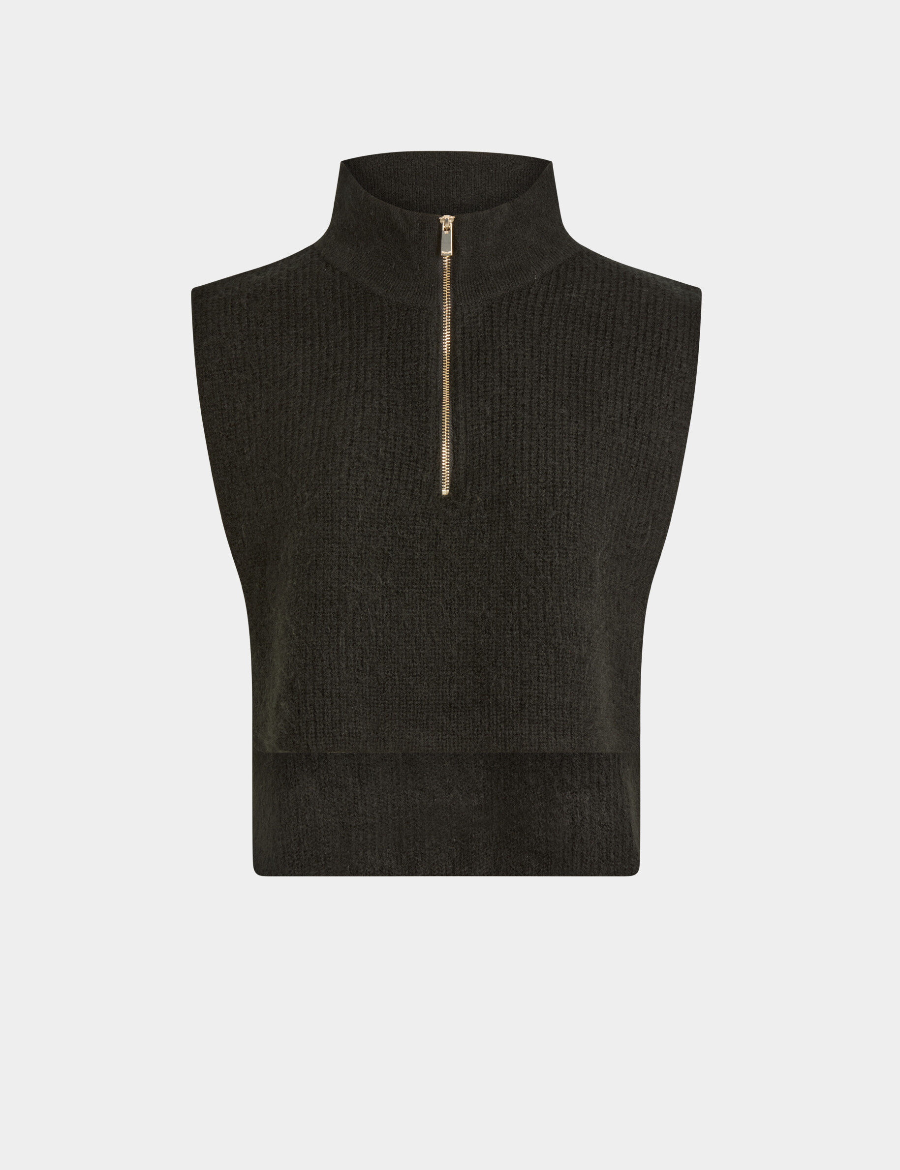 Poncho col zippé femme - vue 2