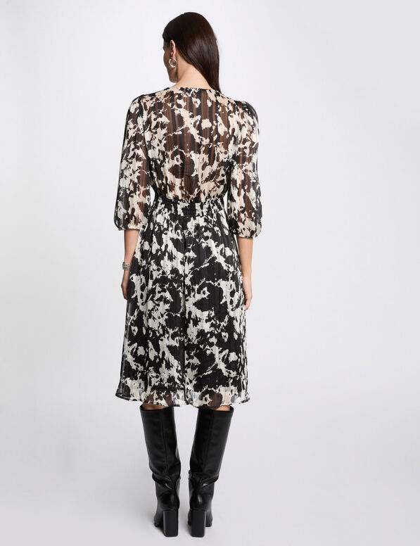 robe trapeze imprimee multicolore femme Robe trapèze imprimée multicolore femme