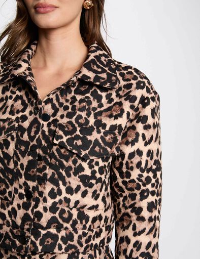 veste courte imprimee multicolore femme Veste courte imprimée multicolore femme
