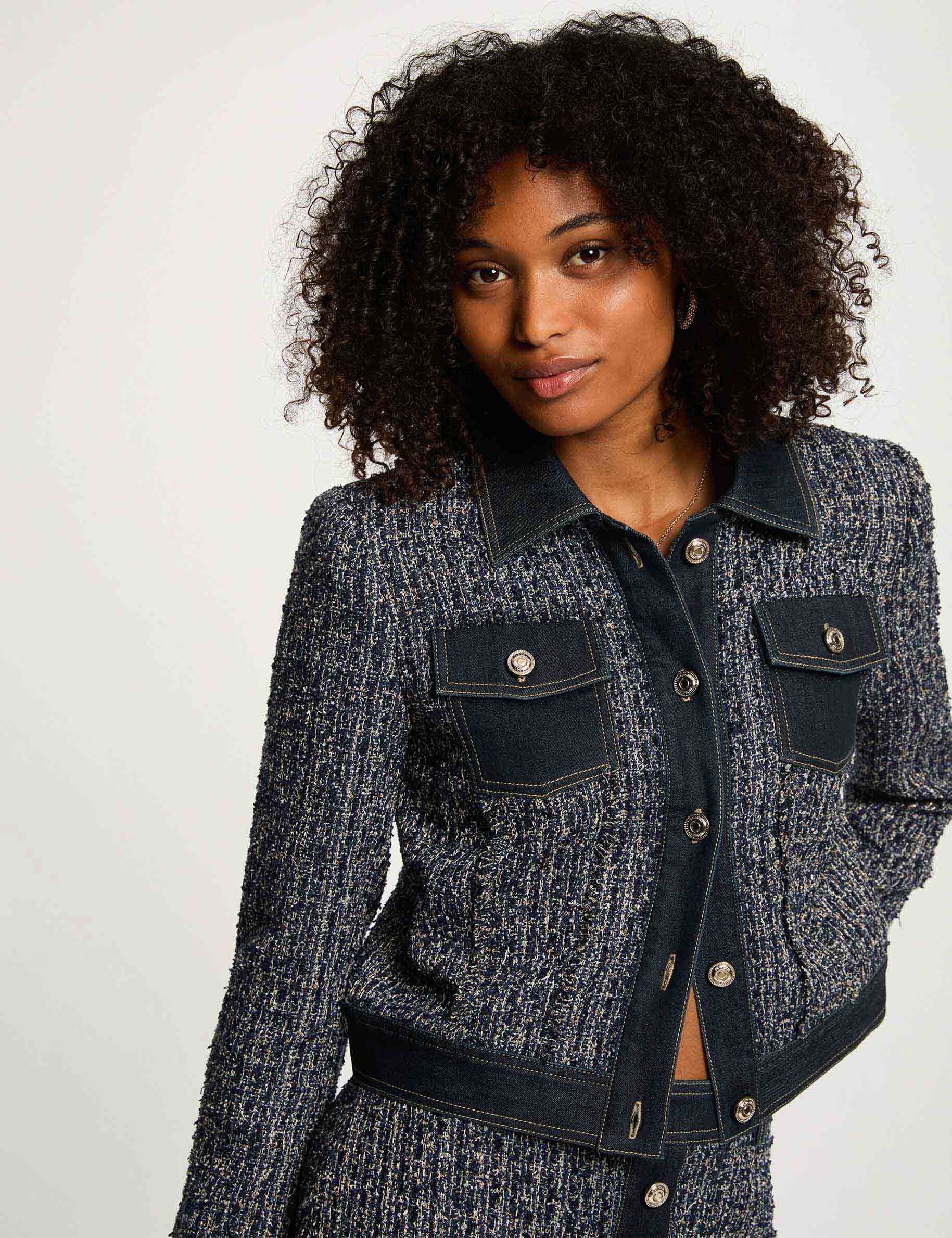Veste courte tweed - Morgan - Modalova