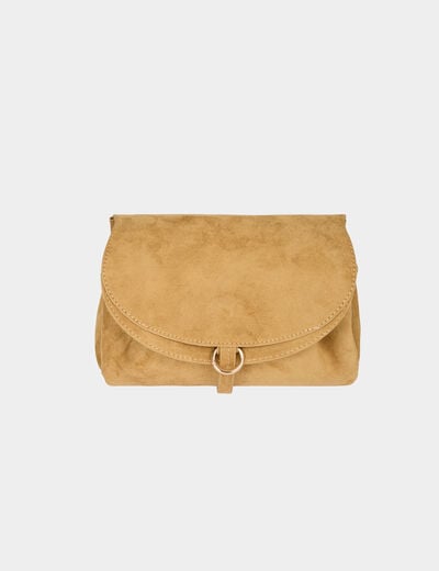 Sac souple su&eacute;dine beige femme