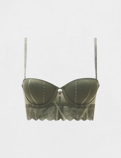 soutien gorge bandeau vert kaki femme Soutien-gorge bandeau vert kaki femme