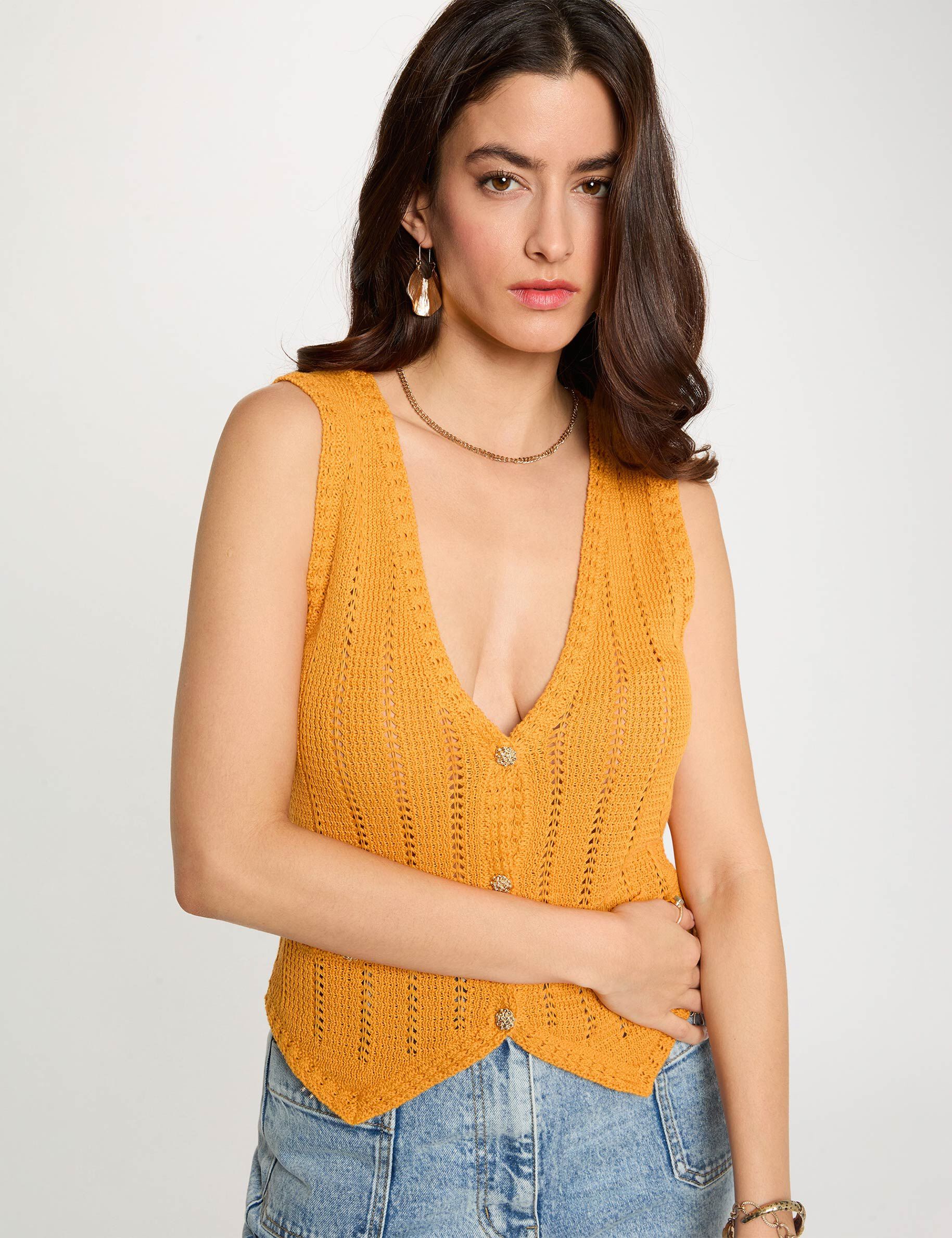 Gilet ajusté sans manches femme - vue 1