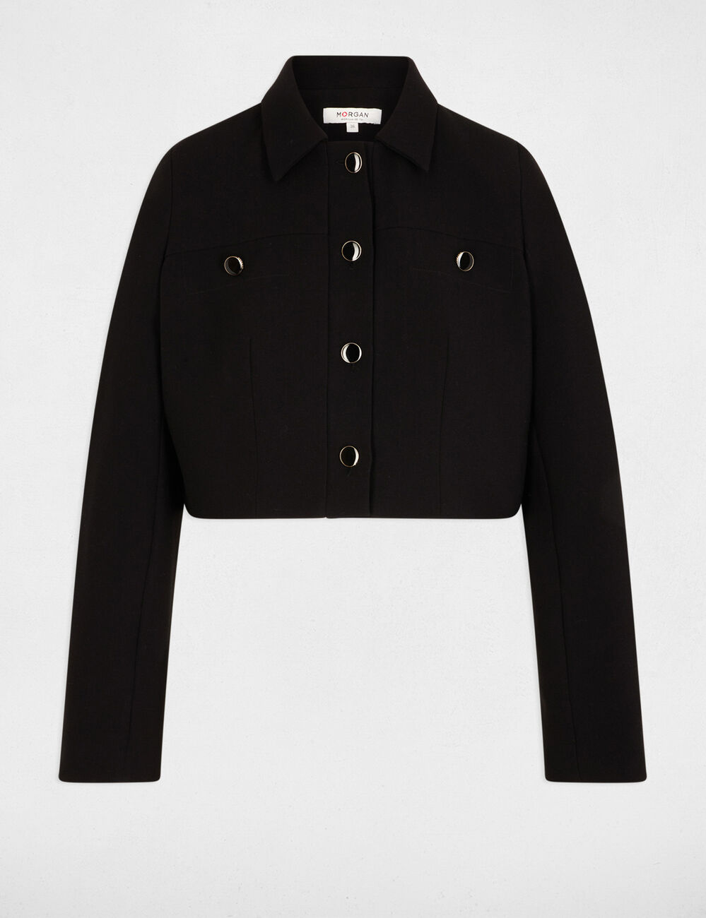 Veste ajust&eacute;e noir femme