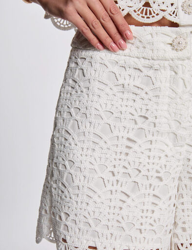 short large dentelle blanc femme Short large dentelle blanc femme