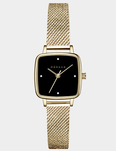 Montre jaune or femme