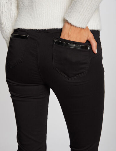 pantalon slim taille standard noir femme Pantalon slim taille standard noir femme