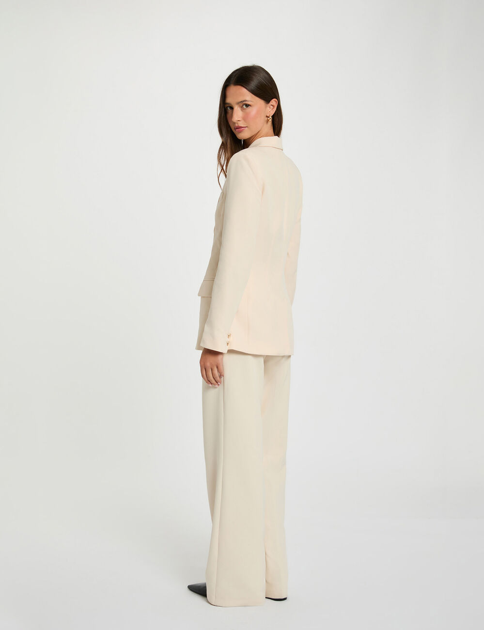 Veste manches longues creme femme