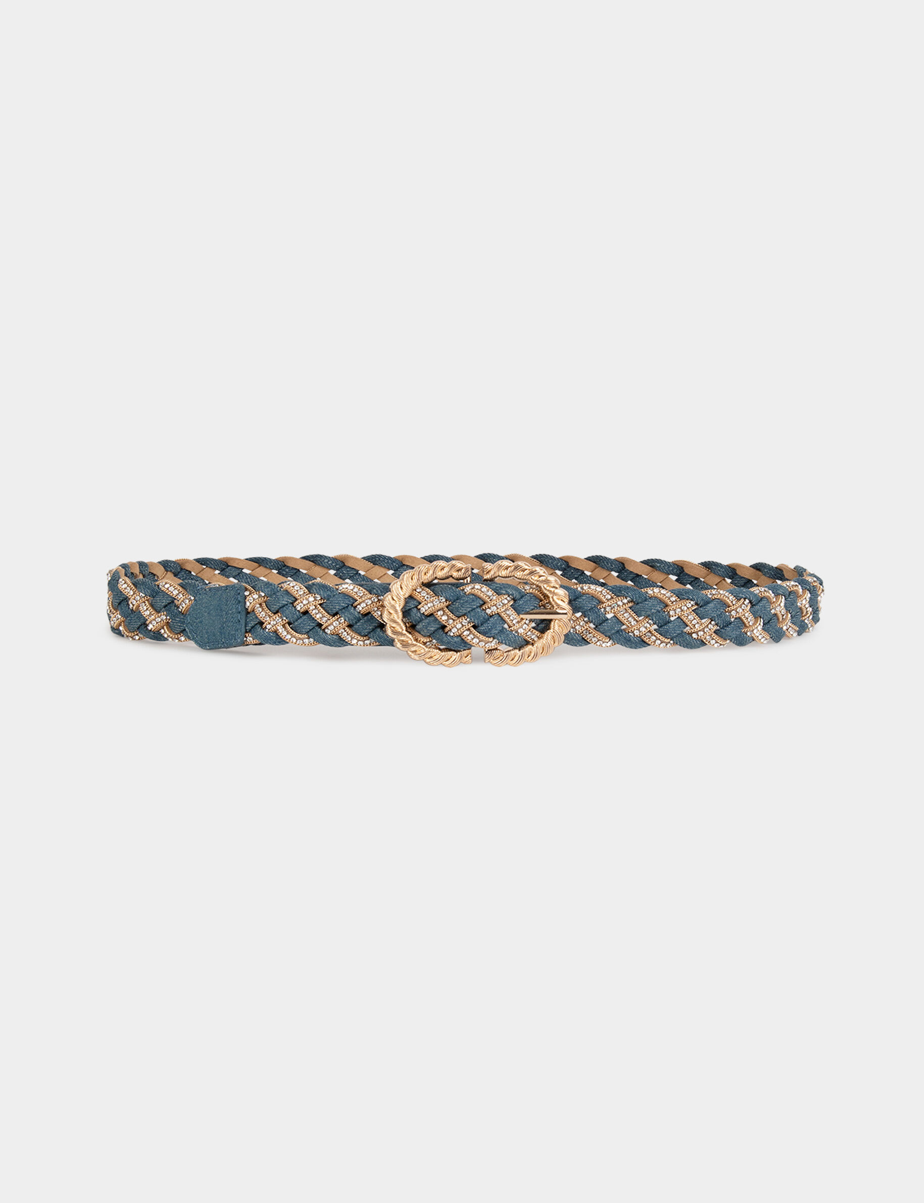 Ceinture en jean tressée - Morgan - Modalova