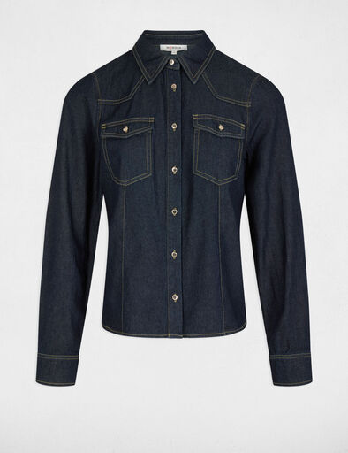chemise manches longues denim brut femme Chemise manches longues denim brut femme