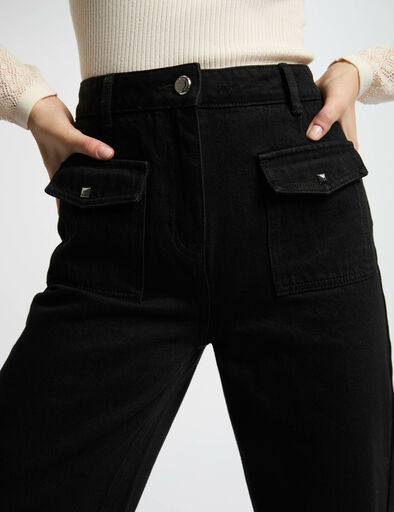 jeans large noir femme Jeans large noir femme