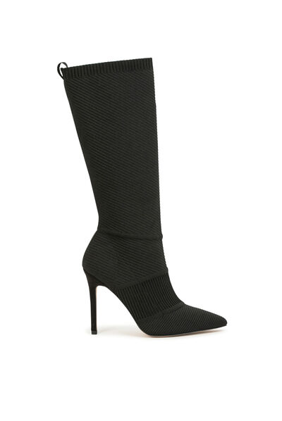 Bottes à talons aiguilles noir femme