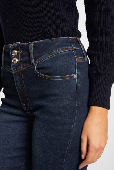 Jeans droit taille standard jean stone femme