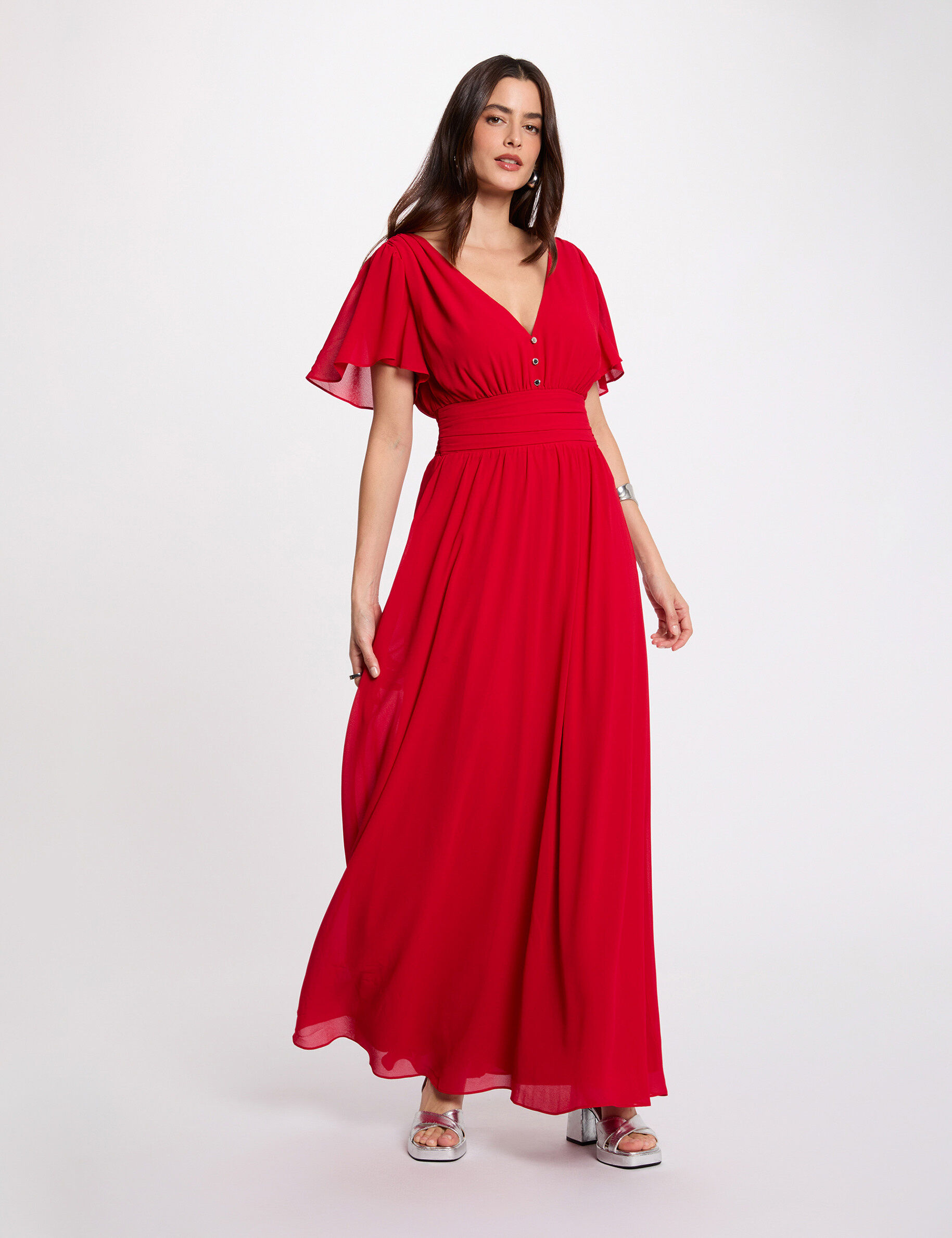 Robe longue fluide femme