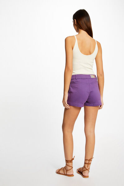 Débardeur pull avec détails chaînes ecru moyen femme