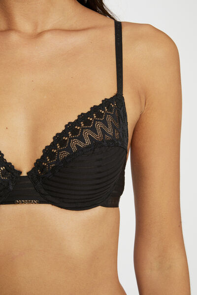 Soutien-gorge armatures noir femme