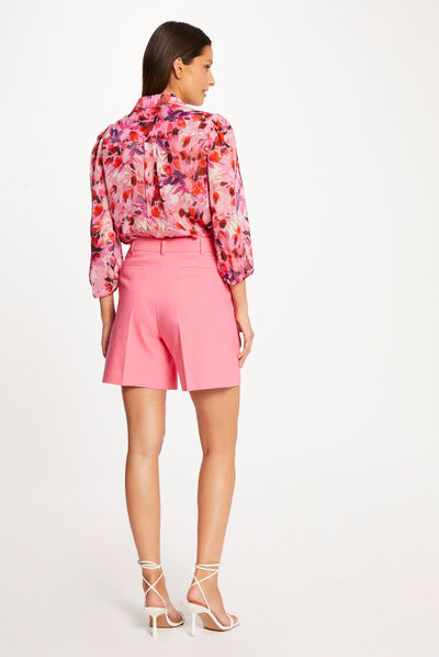 Chemise manches 3/4 imprimé floral multico femme