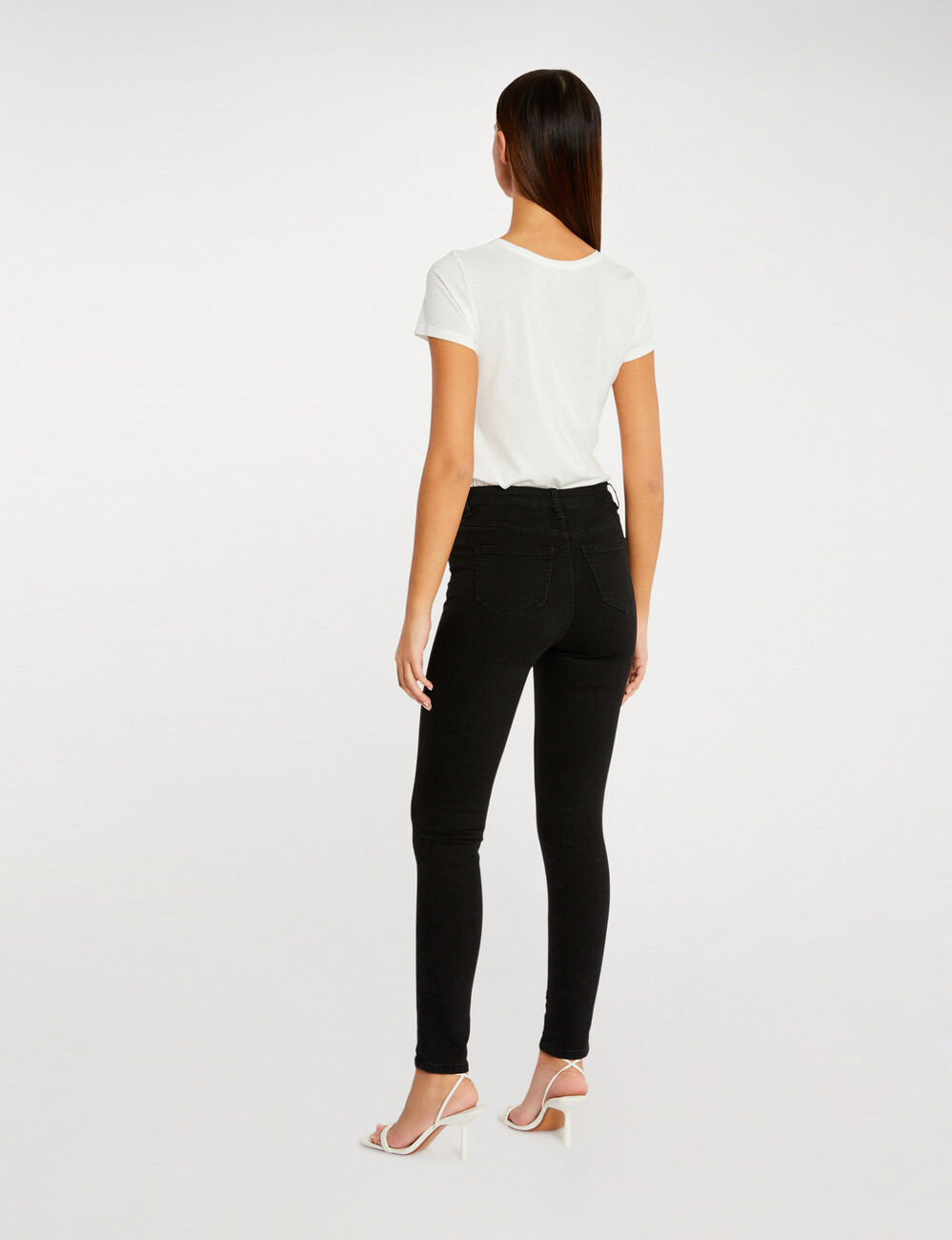 T-shirt manches courtes ecru femme