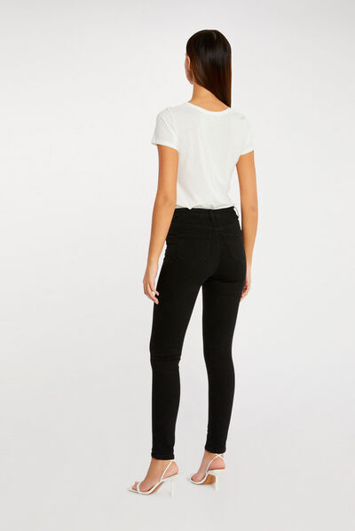 T-shirt manches courtes ecru femme