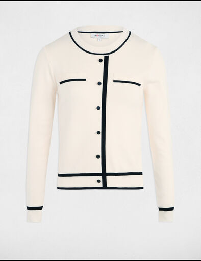 pull col rond manches longues ivoire femme Pull col rond manches longues ivoire femme