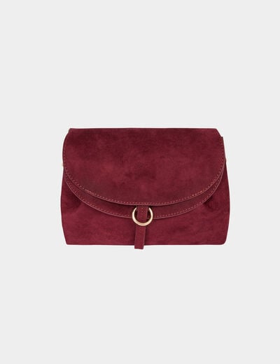 Sac souple su&eacute;dine rouge femme