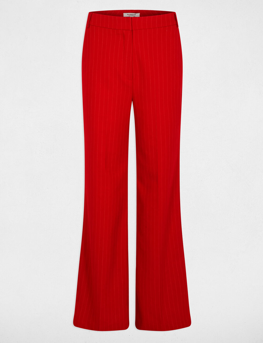 Pantalon Morgan Taille 34 Rouge - Femme, Coton Elasthane, Classique