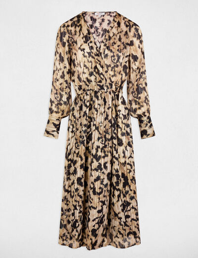 Robe longue portefeuille multico femme