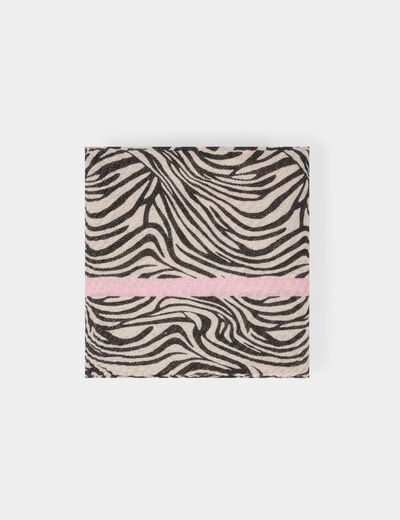 Foulard pliss&eacute; m&eacute;tallis&eacute; multicolore femme