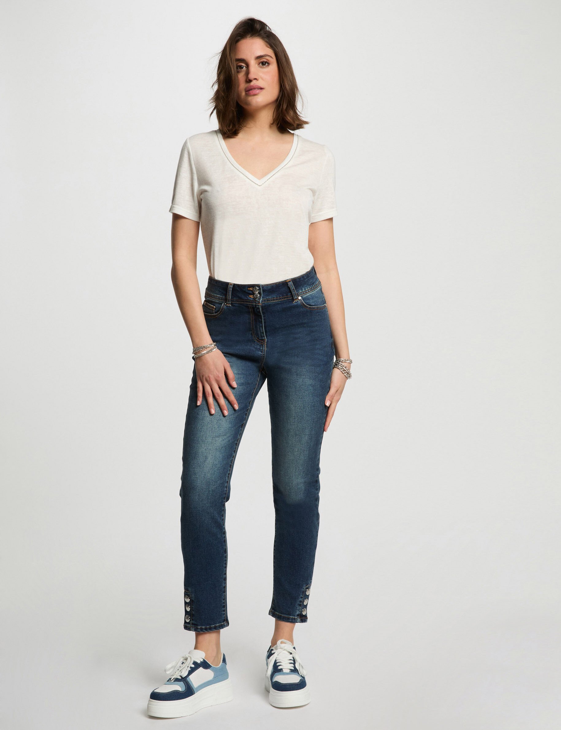 Jeans slim 7/8ème - Morgan - Modalova