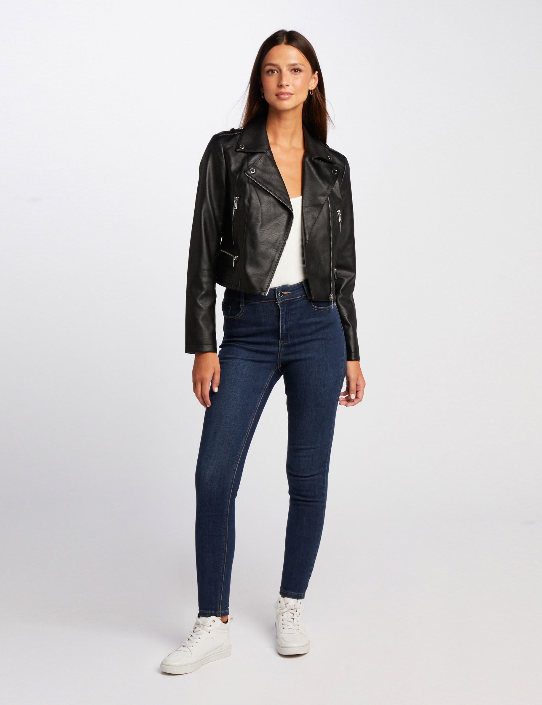 Veste simili online cuir morgan