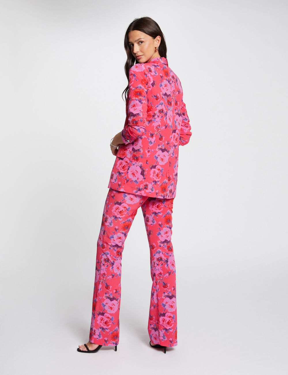 Pantalon ajusté imprimé multico femme
